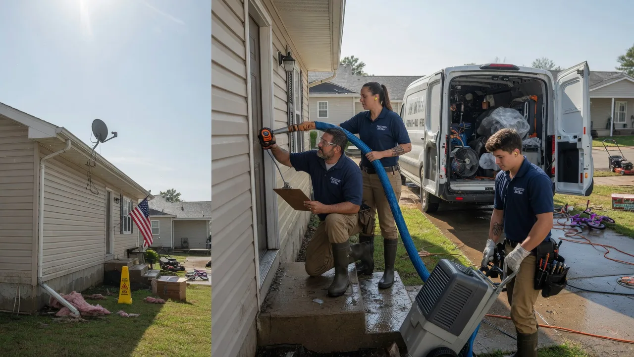 Ceiling Water Damage Restoration in Morrisonville, WI near me